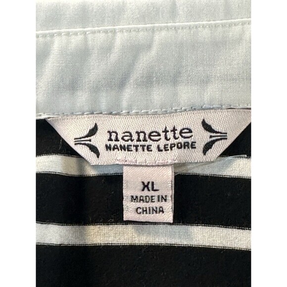 Nanette Nanette Lepore Womens Stripe Top Size XL - Picture 6 of 8